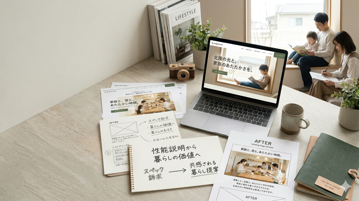 富山、金沢の住宅会社のwebマーケティング事例紹介工務店のwebマーケティング事例紹介。富山、金沢、石川で実施するならwebマーケティングのプロジェクトタネ